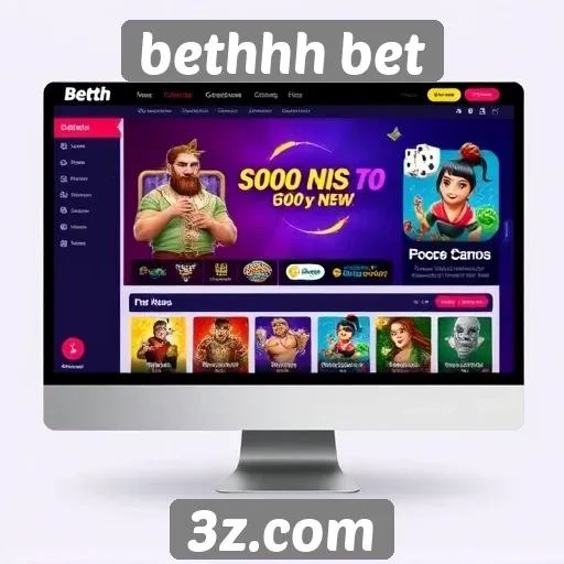 Interface e usabilidade do site de jogos bethhh bet